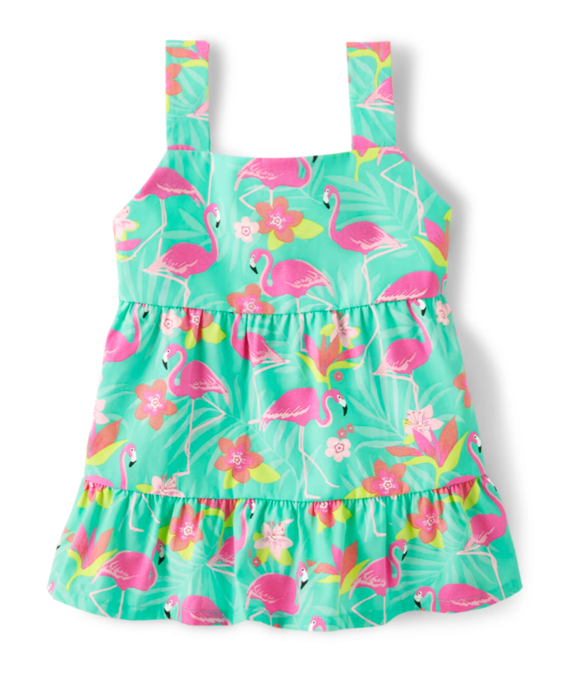 Blusa Flamingos Aqua