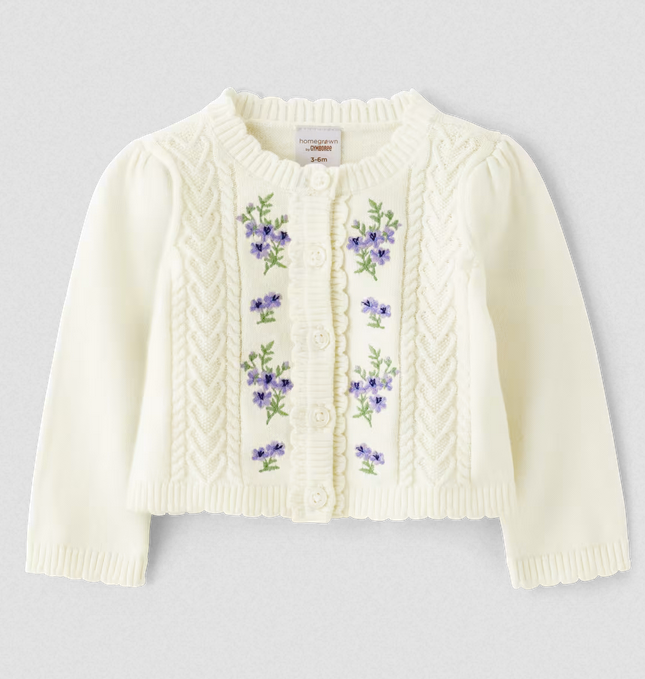 Sweater tipo Cardigan Floral