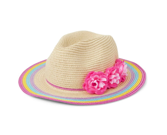 Sombrero Arcoíris y Flores - Piña Tropical